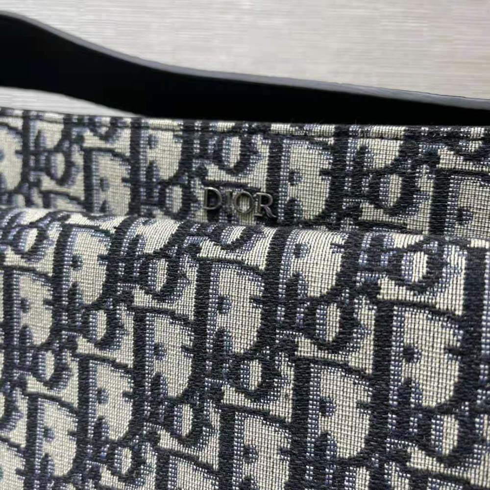 TÚI Dior Women Saddle Soft Bag Beige and Black Dior Oblique Jacquard