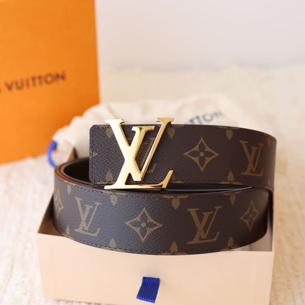 DÂY LƯNG LOUIS VUITTON LV BROWN MONOGRAM Khóa vàng