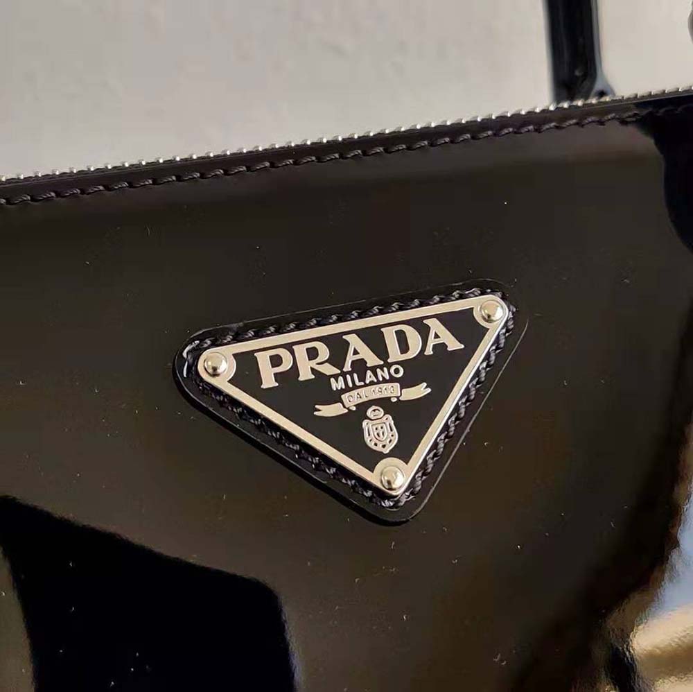 TÚI Prada Women Galleria Brushed Leather Small Bag-Black
