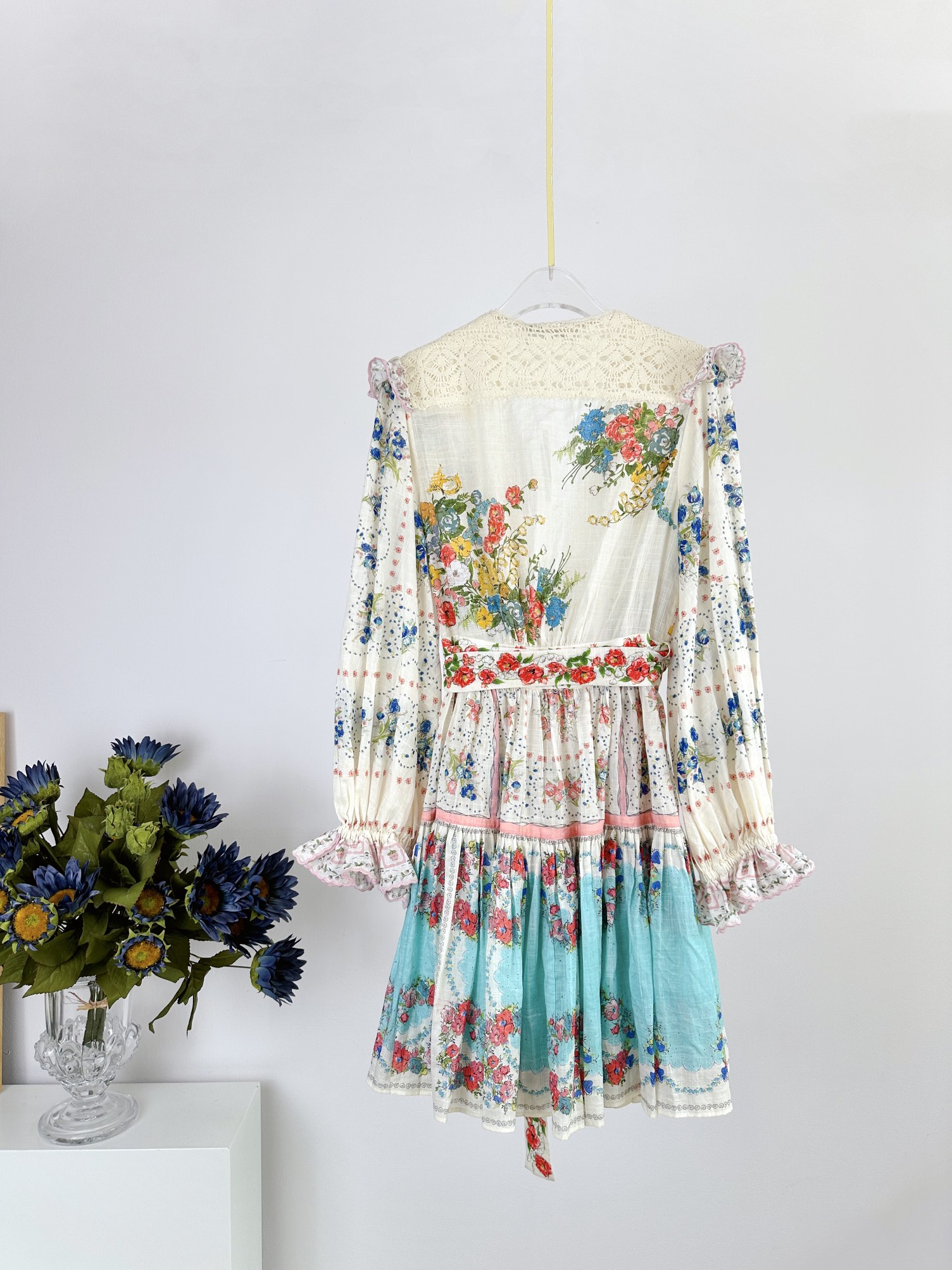 VÁY ZIMMERMANN Flower Mid Vintage Dress
