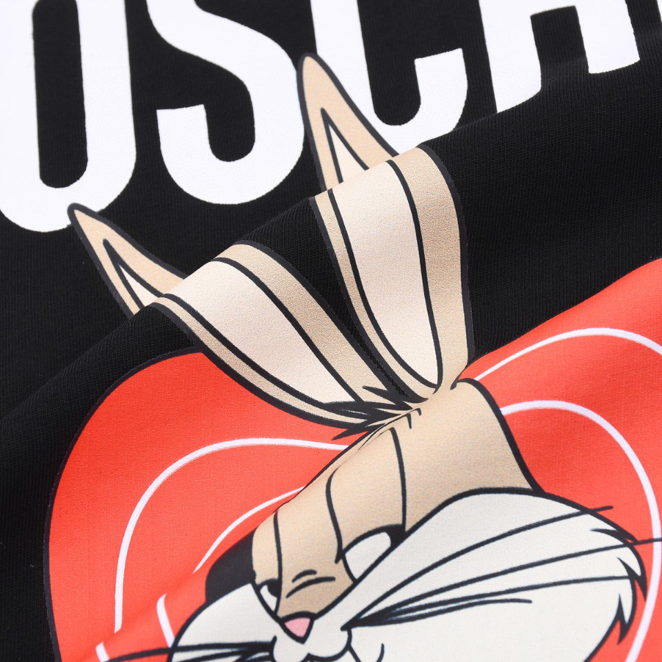 ÁO MOSCHINO print cotton jersey T-shirt