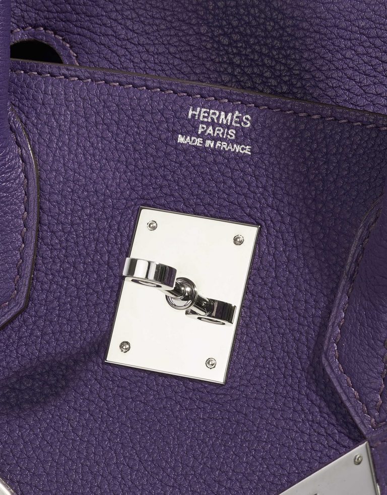 TÚI Hermès Birkin 30 Togo Iris Gold Buckle khóa trắng
