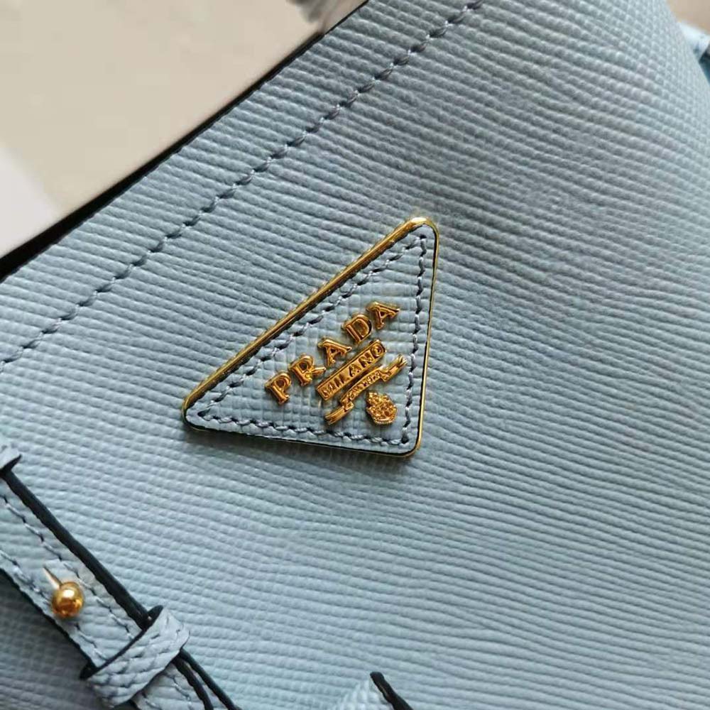 TÚI Prada Saffiano Leather Prada Panier Bag-Blue