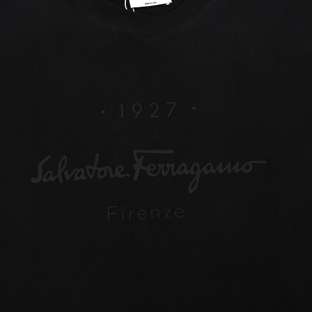 ÁO SALVATORE FERRAGAMO T SHIRT BLACK