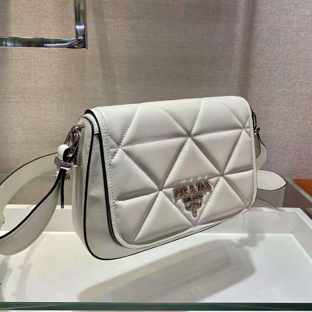 TÚI Prada Women Spectrum Leather Bag-White