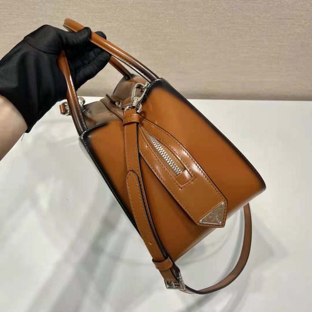 TÚI Prada Medium Brushed Leather Prada Supernova Handbag-Brown