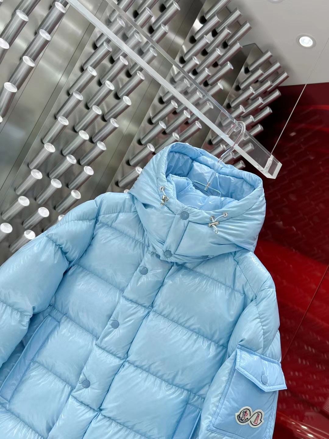 ÁO MONCLER WINTER BLUE DOWN JACKET