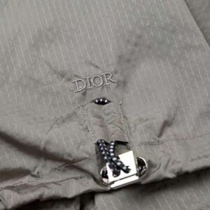 ÁO Dior Men Zipped Blouson Black Technical Cotton Ripstop