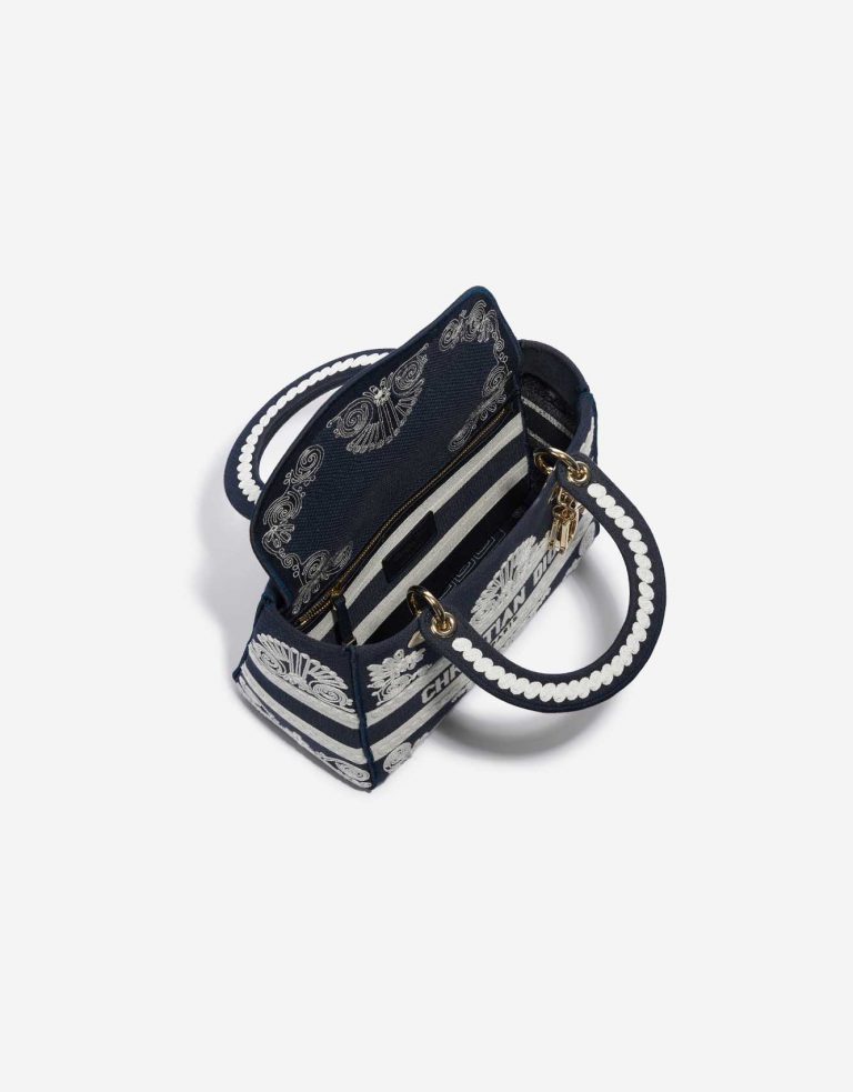 TÚI Dior Lady D-Lite Medium Canvas Blue  White