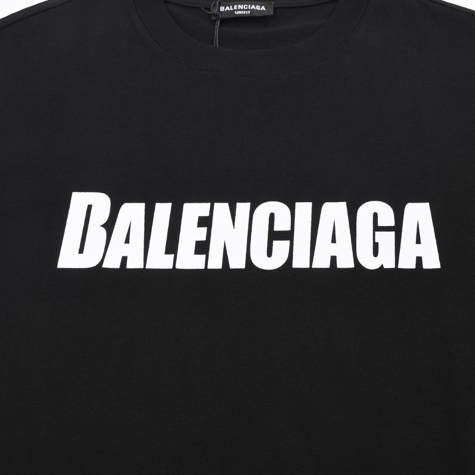 ÁO BALENCIAGA T SHIRT BLACK UNISEX