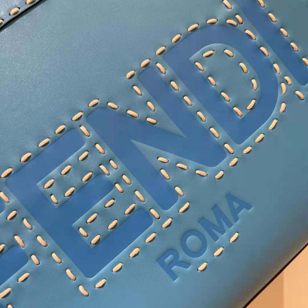 TÚI Fendi Sunshine Medium Leather Shopper-Blue