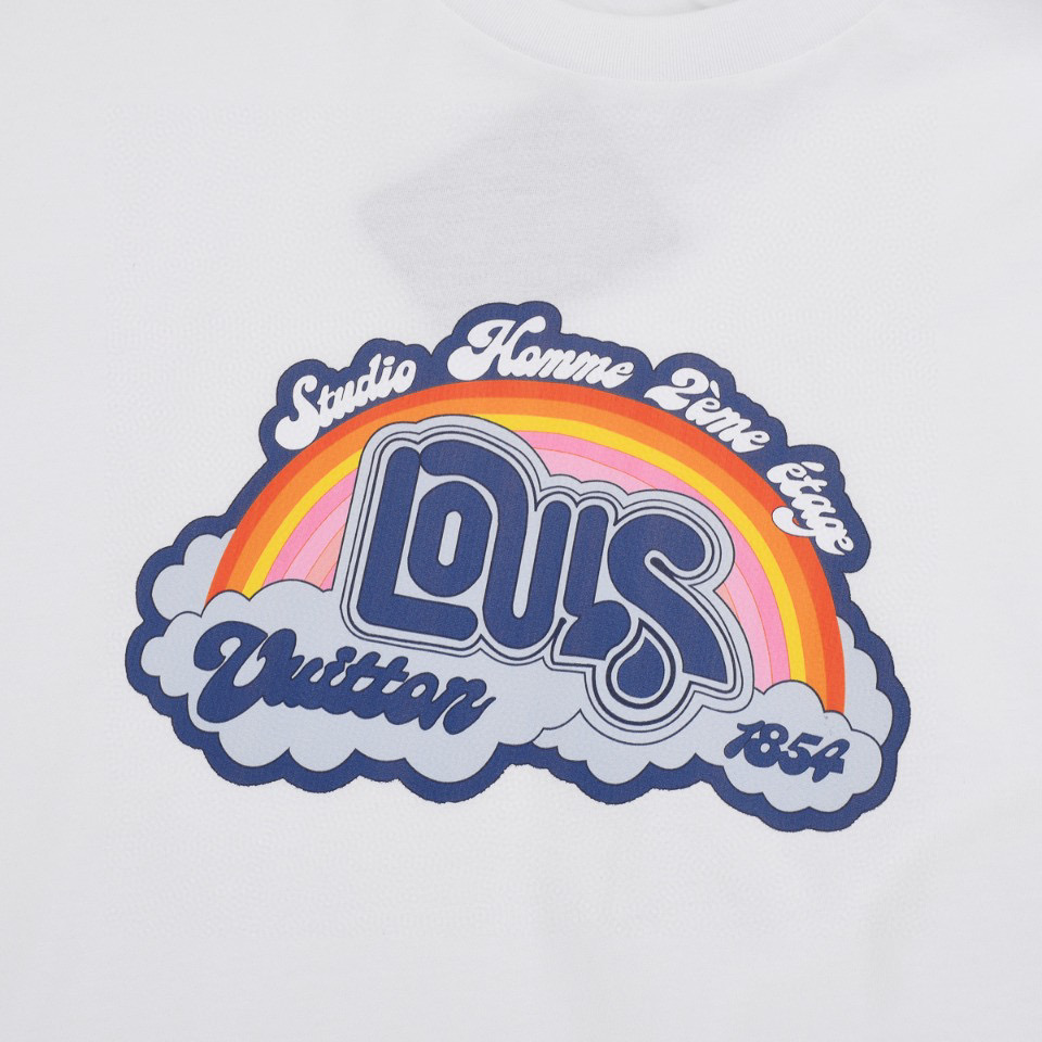 ÁO LOUIS VUITTON print cotton jersey T-shirt