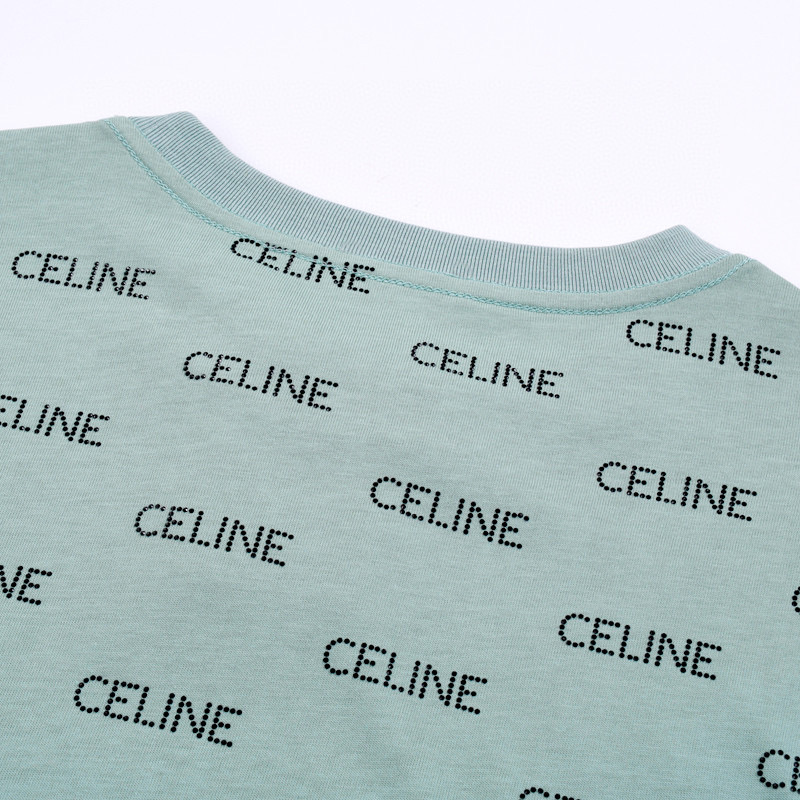 ÁO CELINE PARIS print cotton jersey T-shirt