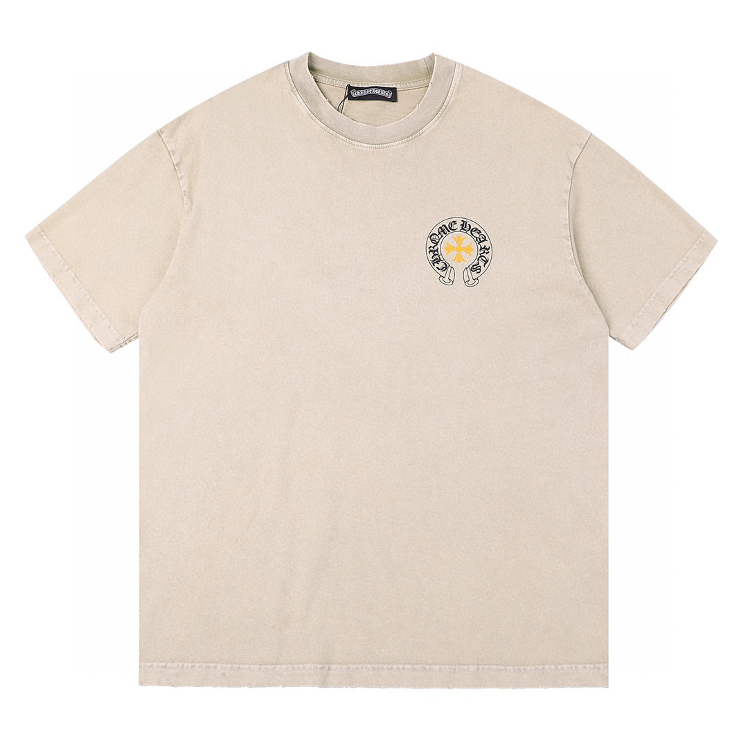 ÁO CHROME HEART print cotton jersey T-shirt
