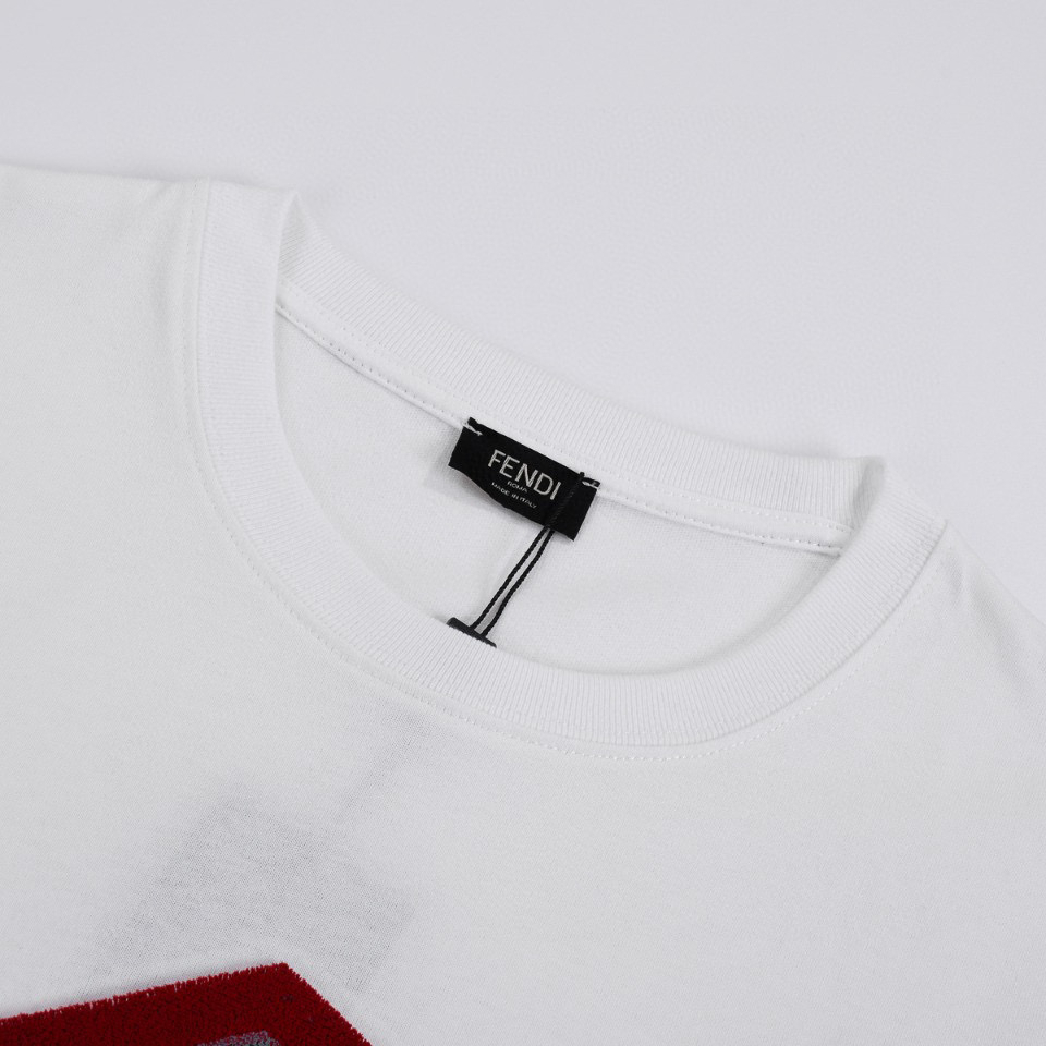 ÁO FENDI print cotton jersey T-shirt