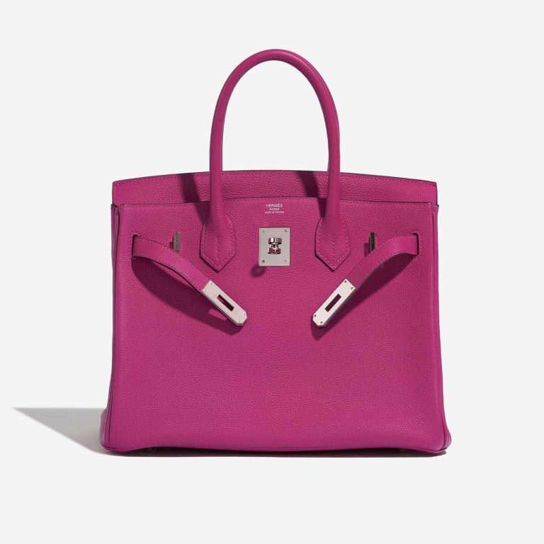 TÚI Hermès Birkin 30 Togo Rose Pourpre Silver Buckle khóa trắng