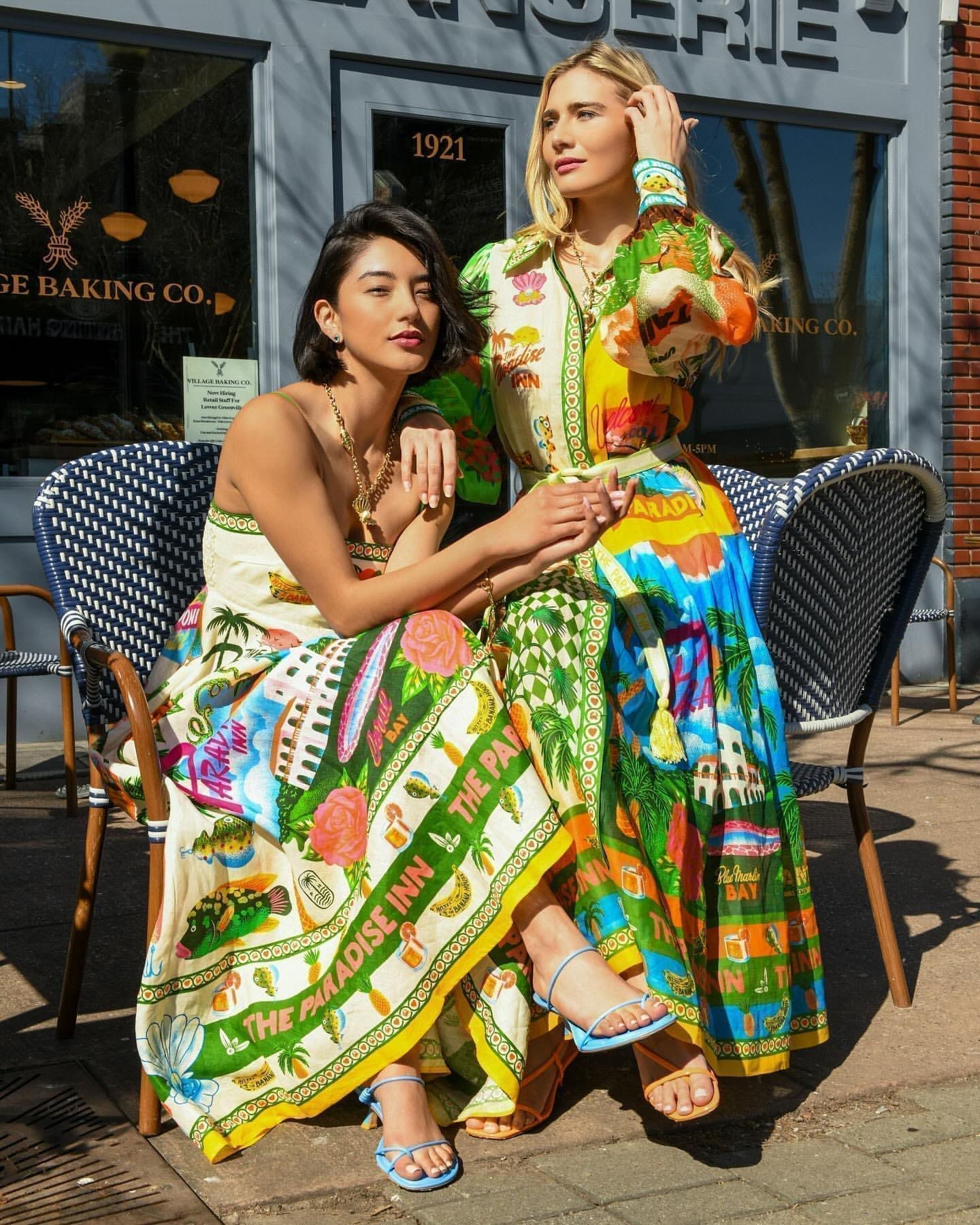 VÁY ZIMMERMANN HAI DÂY BIRDS AND FLOWERS High Classy