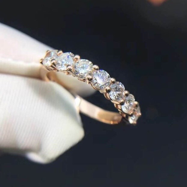 NHẪN TIFFANY & CO EMBRACE BAND DIAMOND RING ROSE GOLD 18K