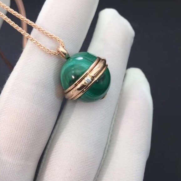 DÂY CHUYỀN PIAGET POSSESSION PENDANT MALACHITE ROSE GOLD 18K