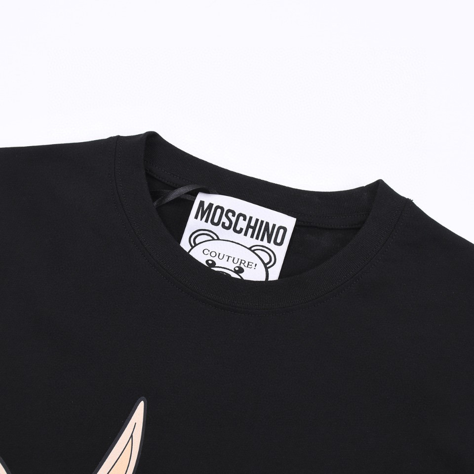 ÁO MOSCHINO print cotton jersey T-shirt