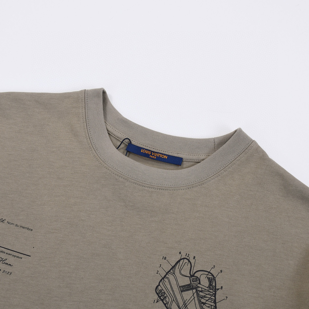 ÁO LOUIS VUITTON print cotton jersey T-shirt