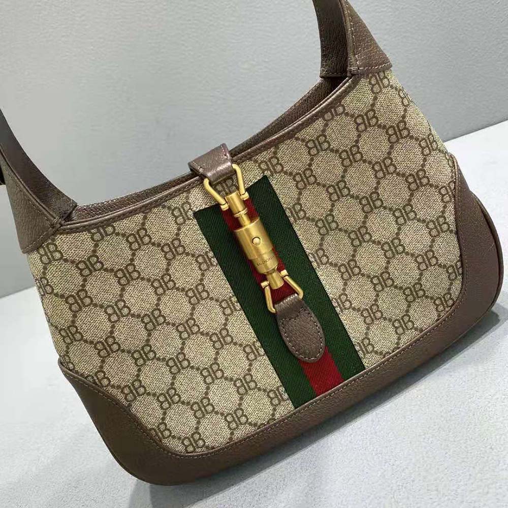 TÚI Balenciaga Women Hacker Medium Hobo Bag in Coated Canvas in Beige