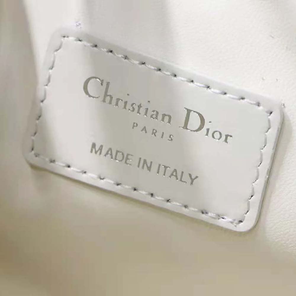 TÚI Dior Women Medium Diortravel Nomad Pouch Latte Macrocannage Calfskin