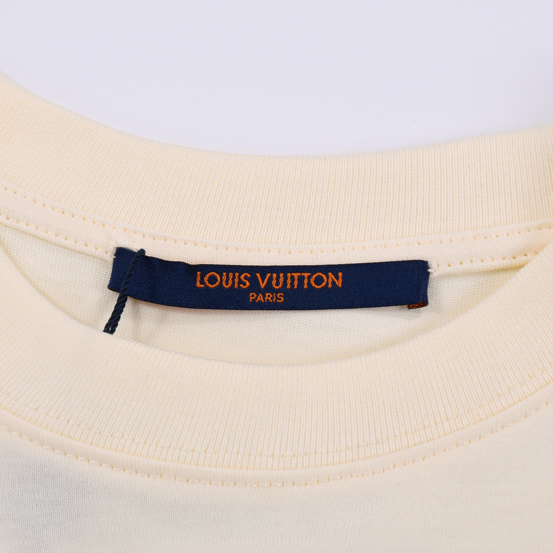 ÁO LOUIS VUITTON print cotton jersey T-shirt