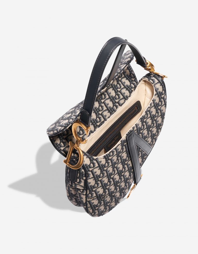 TÚI Dior Saddle Medium Oblique Jacquard Blue