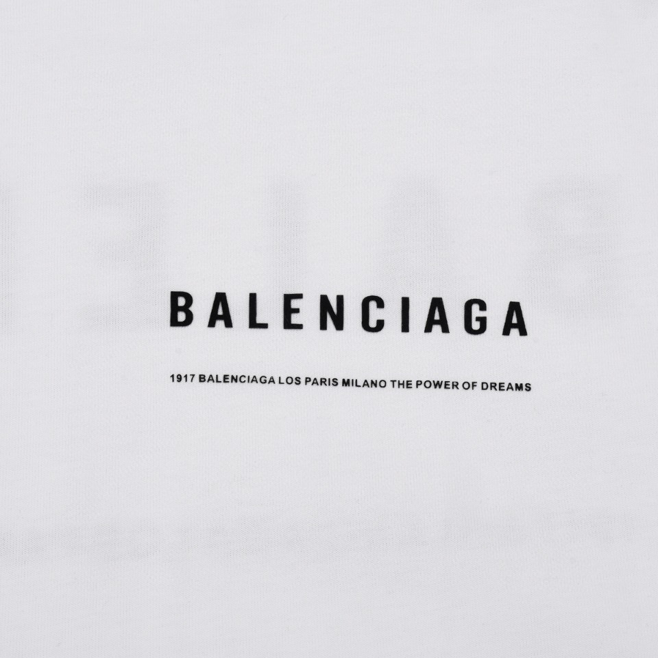 ÁO BALENCIAGA print cotton jersey T-shirt