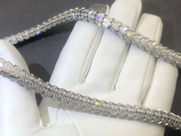 Vòng tay BVLGARI B.Zero 1 Kim cương Diamond vàng trắng 18K