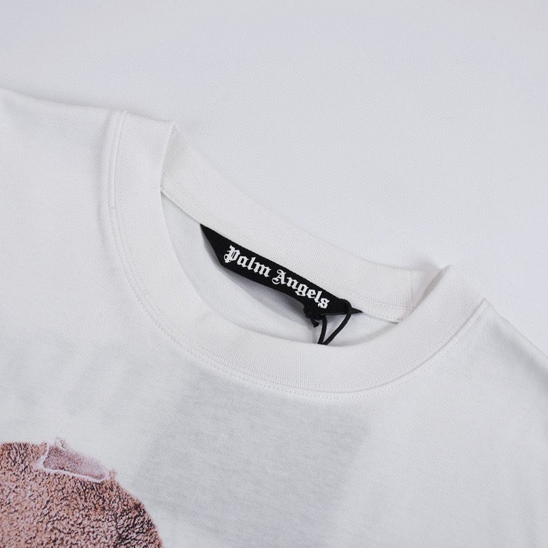 ÁO PALM ANGELS TEDDY LOGO T SHIRT WHITE