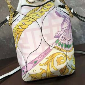 TÚI Fendi Women Mon Tresor Fendace Fendace Printed Pink Silk Mini Bag