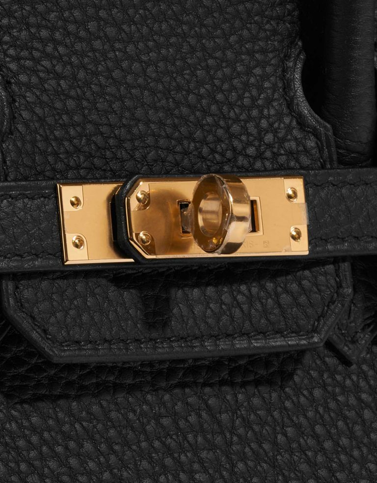 TÚI Hermès Birkin 25 Togo Black Gold Buckle khóa vàng