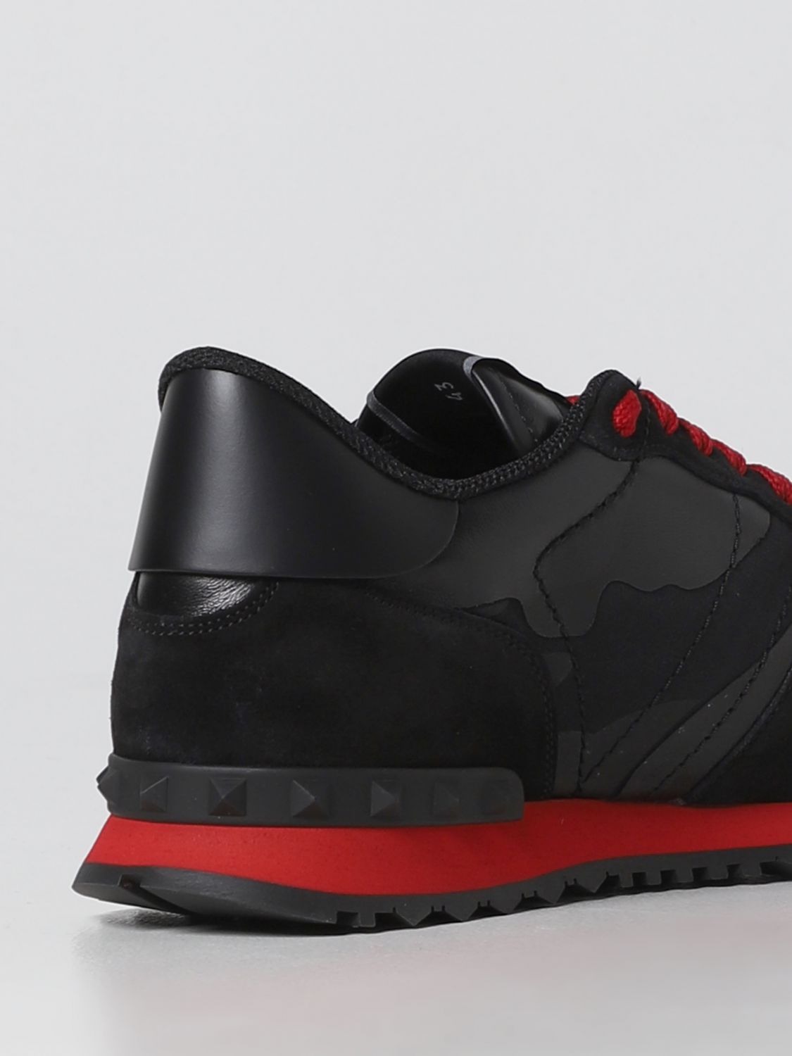 GIÀY VALENTINO GARAVANI Rockrunner suede and leather trainers