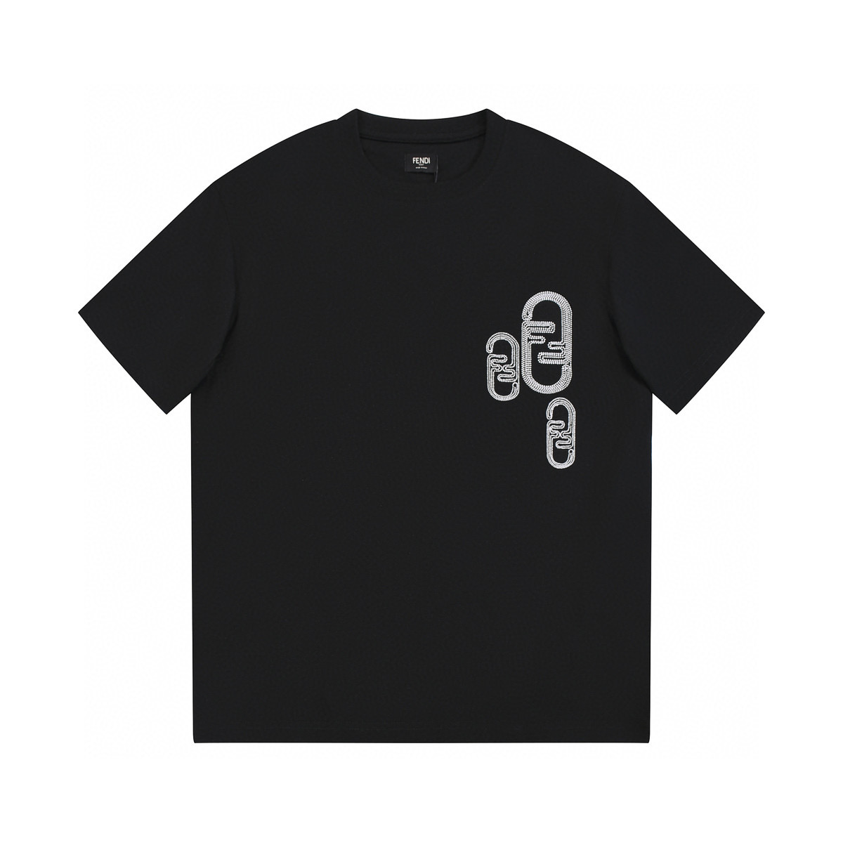 ÁO FENDI print cotton jersey T-shirt