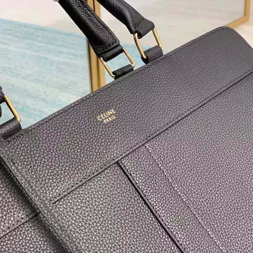 TÚI Celine Women Medium Cabas DE France Bag in Grained Calfskin