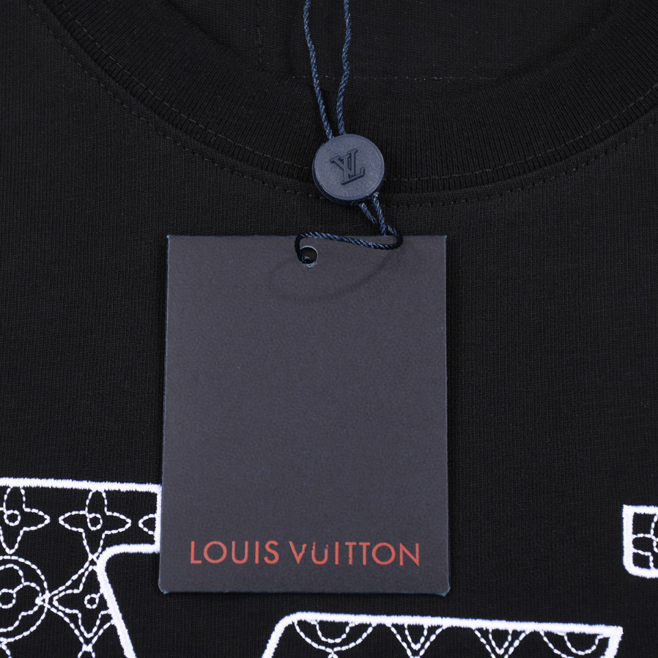 ÁO LOUIS VUITTON print cotton jersey T-shirt