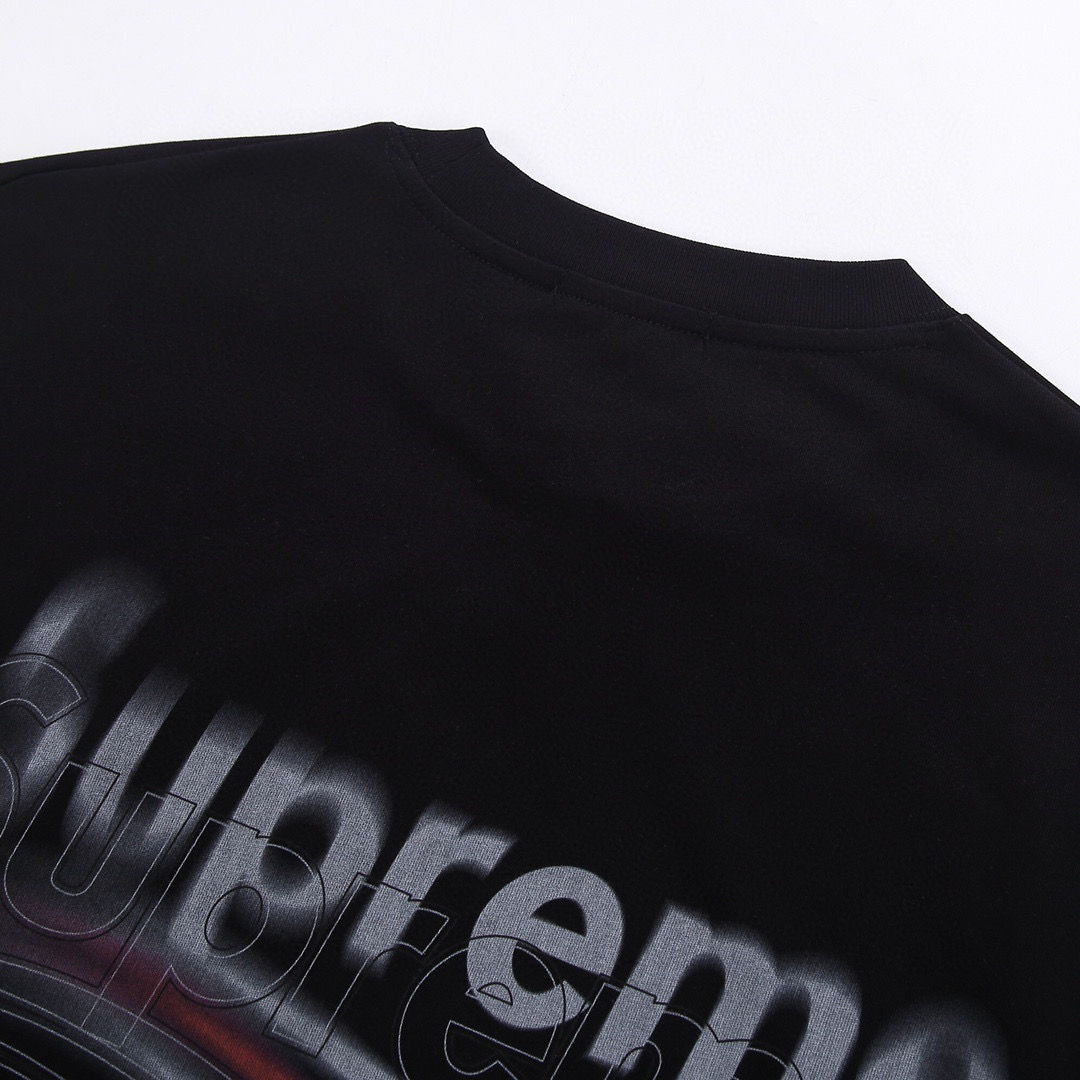 ÁO BALENCIAGA X Supreme print cotton jersey T-shirt