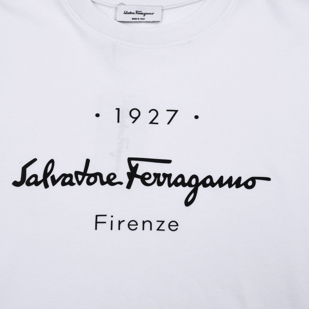 ÁO SALVATORE FERRAGAMO T SHIRT WHITE