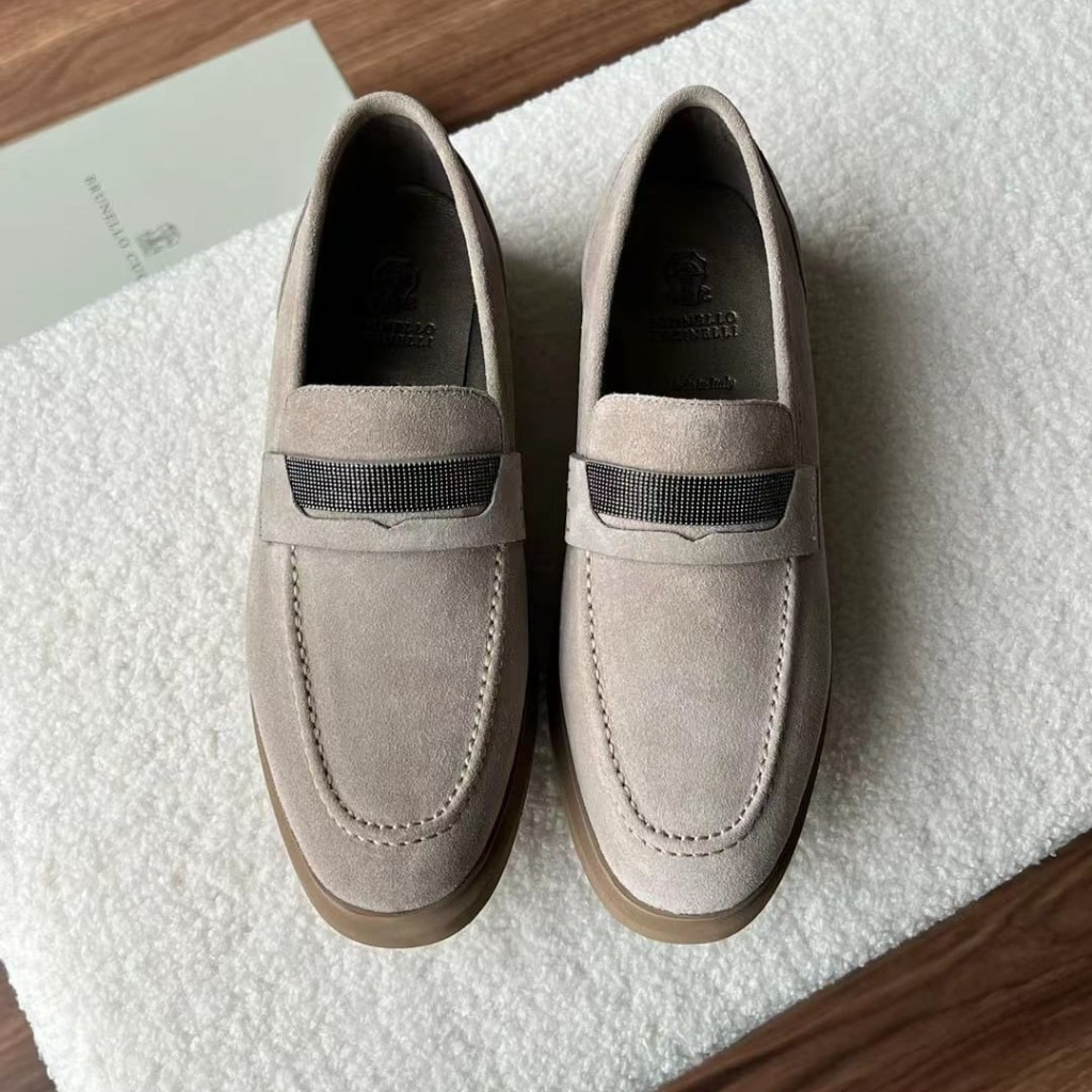 GIÀY BRUNELLO CUCINELLI LOAFER SUEDE SHOES AAA DA LỘN HẢO HẠNG