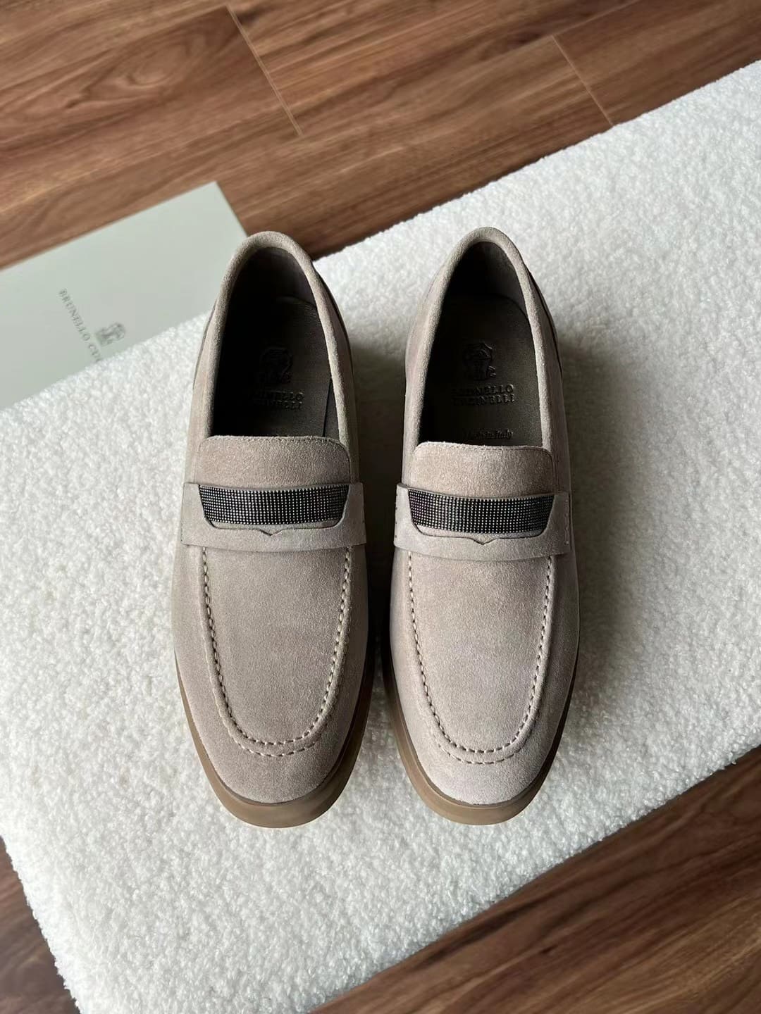 GIÀY BRUNELLO CUCINELLI LOAFER SUEDE SHOES AAA DA LỘN HẢO HẠNG
