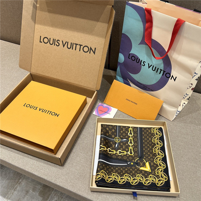 KHĂN Louis Vuitton Silk scarf