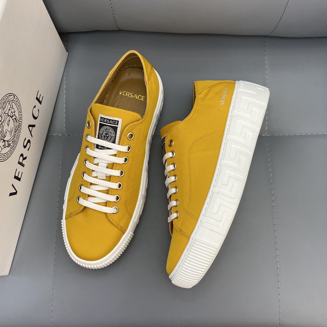 GIÀY VERSACE GRECA SNEAKERS LOW TOP CANVAS