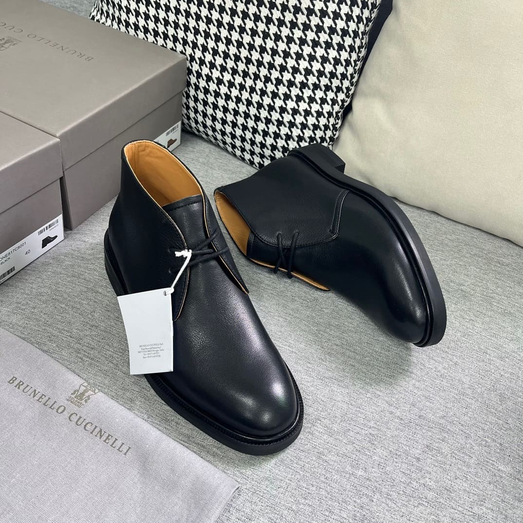 GIÀY BRUNELLO CUCINELLI CHELSEA BOOTS SHOES AAA DA LỘN
