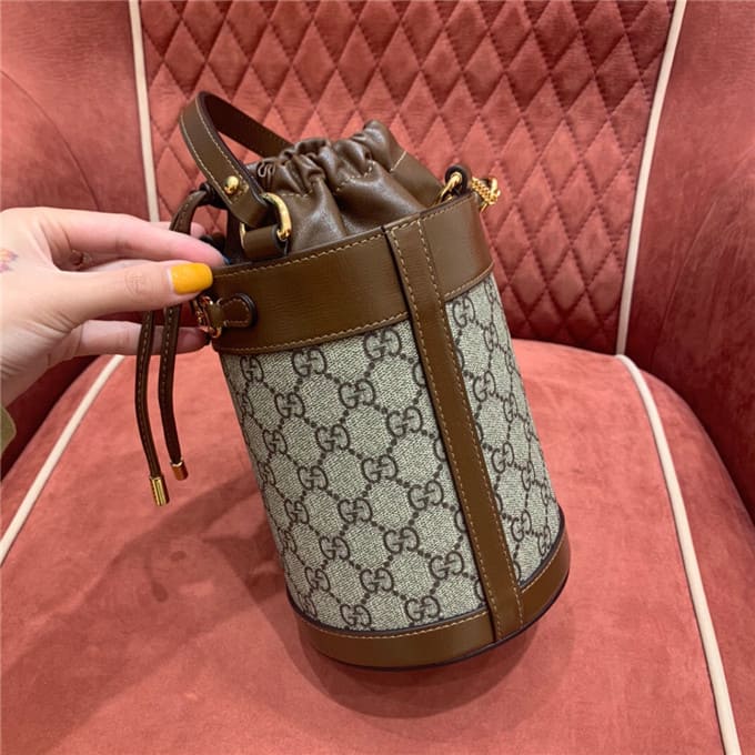 TÚI Gucci Horsebit 1955 small bucket bag brown Top Quality