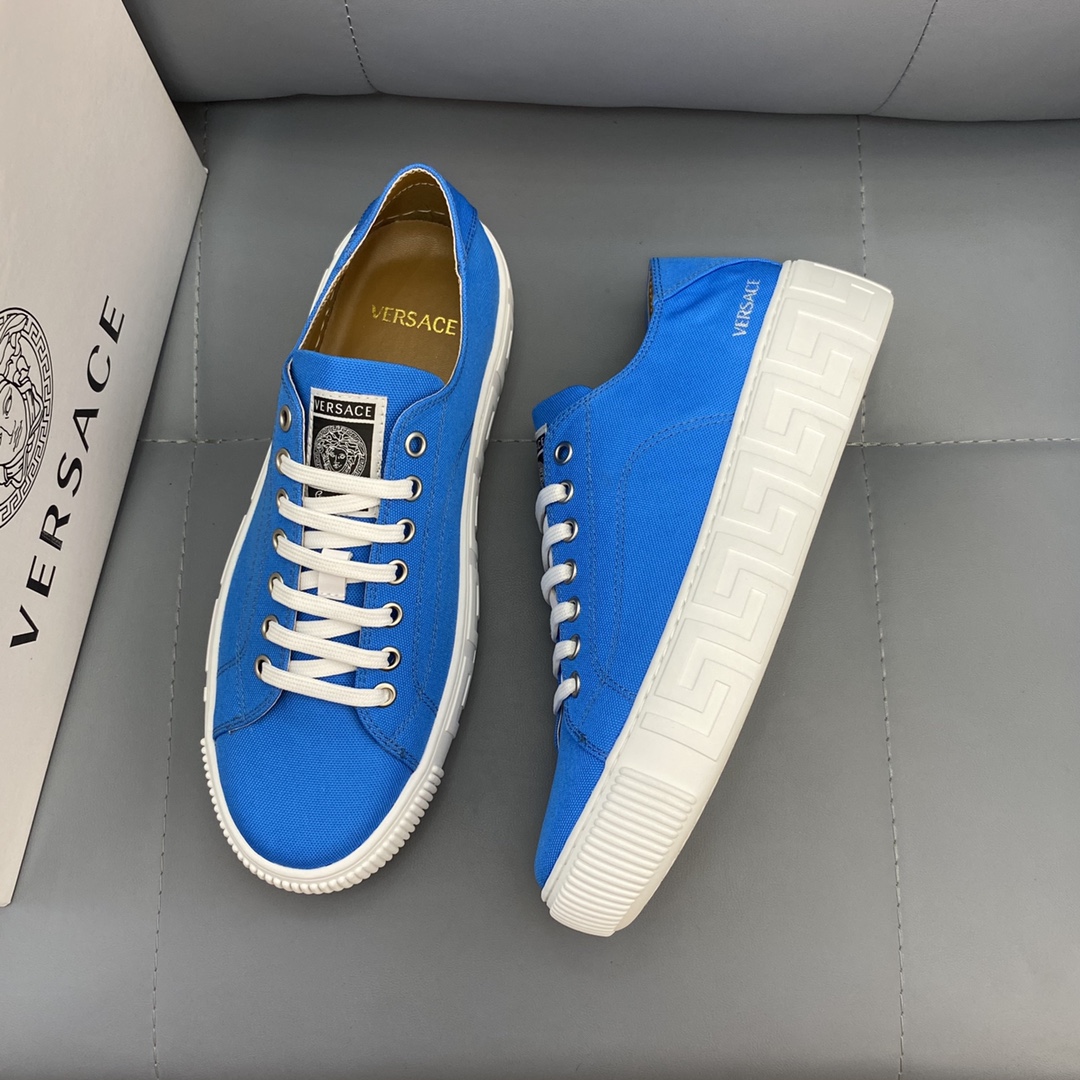GIÀY VERSACE GRECA SNEAKERS LOW TOP CANVAS