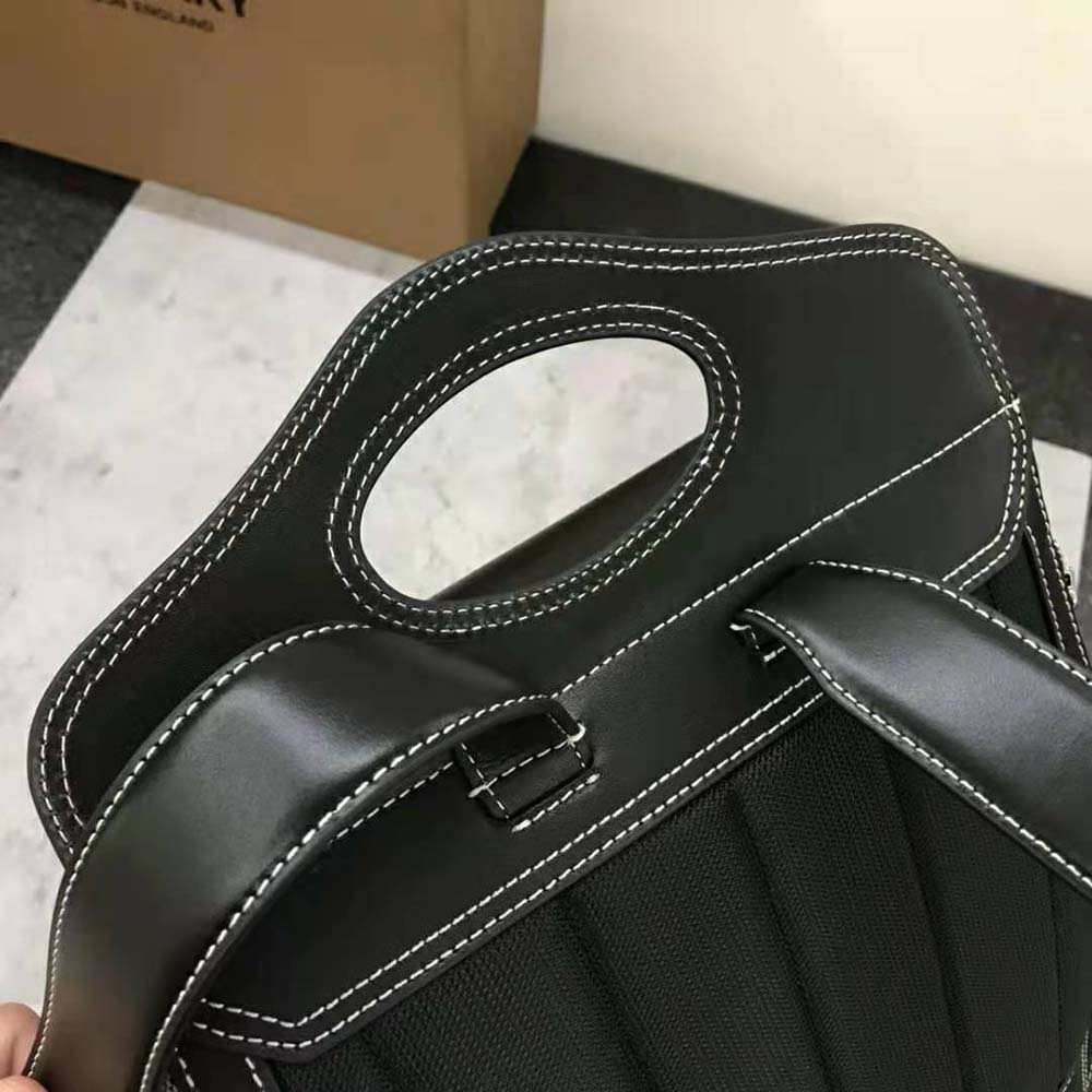 BALO Prada Re-Nylon and Saffiano Leather Backpack-Black