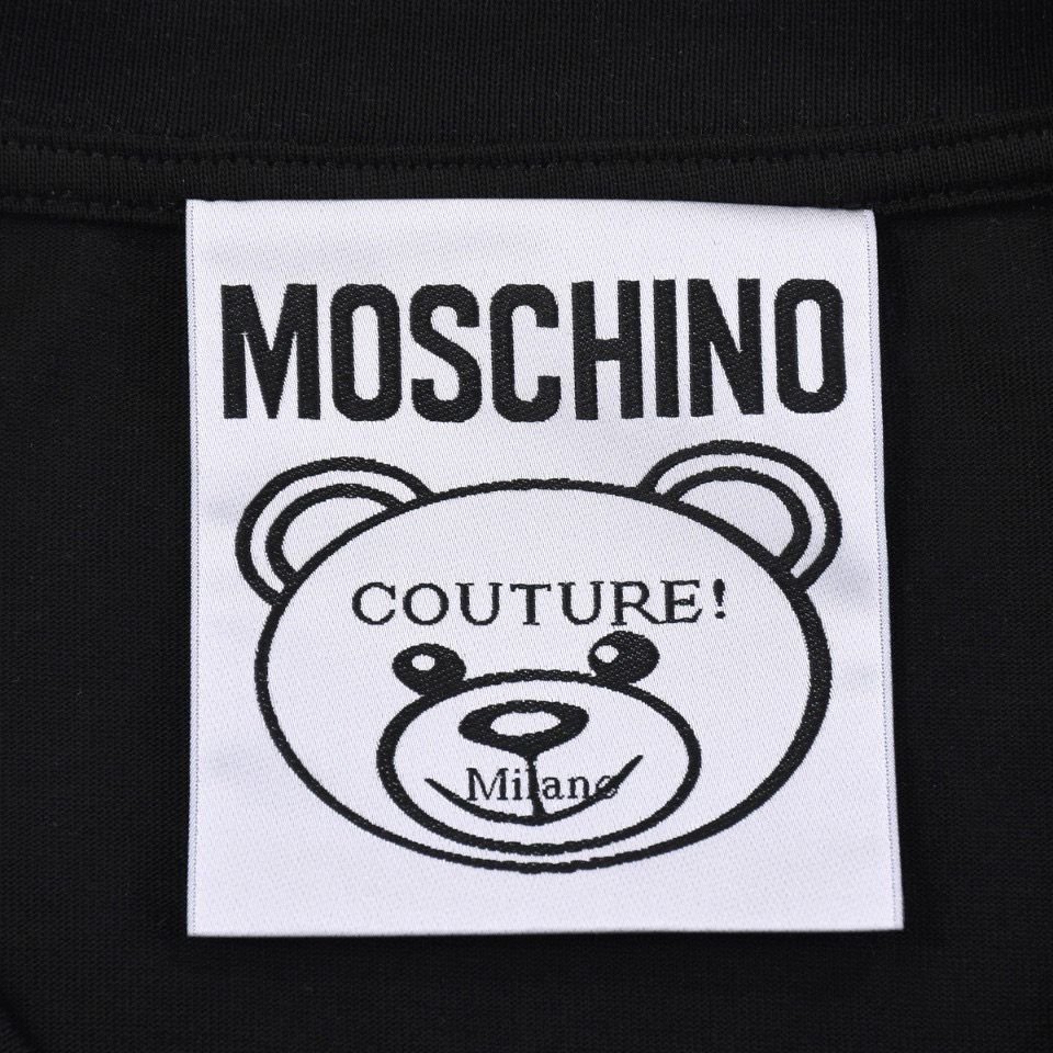 ÁO MOSCHINO print cotton jersey T-shirt
