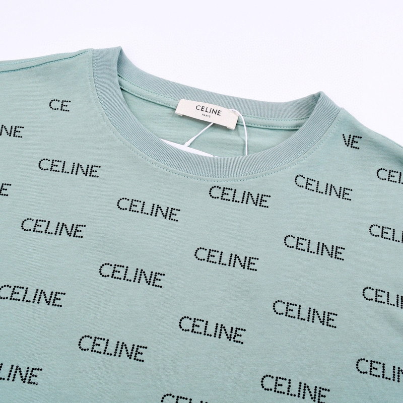 ÁO CELINE PARIS print cotton jersey T-shirt